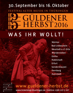 GÜLDENER HERBST 2016